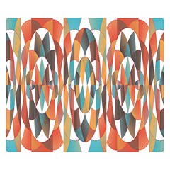 Colorful Geometric Abstract Double Sided Flano Blanket (small)  by linceazul