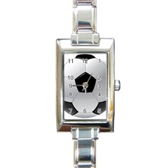 Soccer Ball Rectangle Italian Charm Watch by BangZart