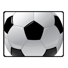 Soccer Ball Double Sided Fleece Blanket (small)  by BangZart