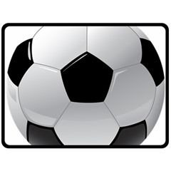 Soccer Ball Double Sided Fleece Blanket (large)  by BangZart