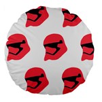 Stormtroper Pattern  Large 18  Premium Flano Round Cushions Back