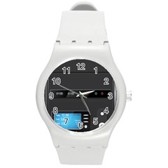 Standard Computer Case Front Round Plastic Sport Watch (m) by BangZart