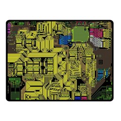 Technology Circuit Board Double Sided Fleece Blanket (small)  by BangZart