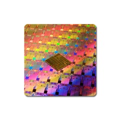 Technology Circuit Pentium Die Square Magnet by BangZart