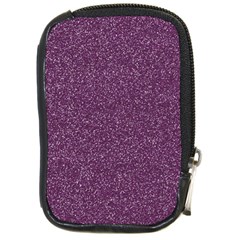 Purple Colorful Glitter Texture Pattern Compact Camera Cases by paulaoliveiradesign