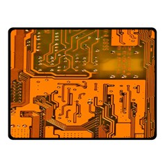 Circuit Board Pattern Fleece Blanket (small) by BangZart