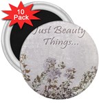 Shabby Chic Style Motivational Quote 3  Magnets (10 pack)  Front