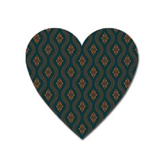 Ornamental Pattern Background Heart Magnet by TastefulDesigns