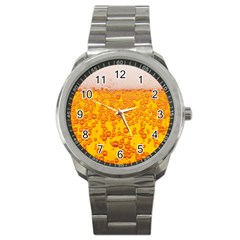 Beer Alcohol Drink Drinks Sport Metal Watch by BangZart