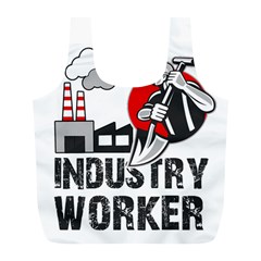 Industry Worker  Full Print Recycle Bags (l)  by Valentinaart