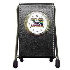 Dont Need Your Approval Pen Holder Desk Clocks by Valentinaart