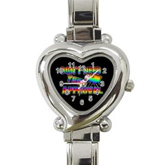 Dont Need Your Approval Heart Italian Charm Watch by Valentinaart