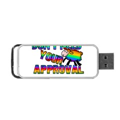 Dont Need Your Approval Portable Usb Flash (two Sides) by Valentinaart