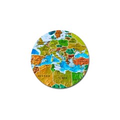 World Map Golf Ball Marker by BangZart