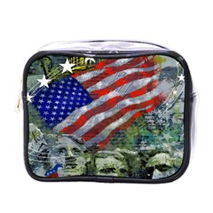 Usa United States Of America Images Independence Day Mini Toiletries Bags by BangZart