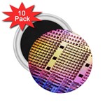 Optics Electronics Machine Technology Circuit Electronic Computer Technics Detail Psychedelic Abstra 2.25  Magnets (10 pack)  Front