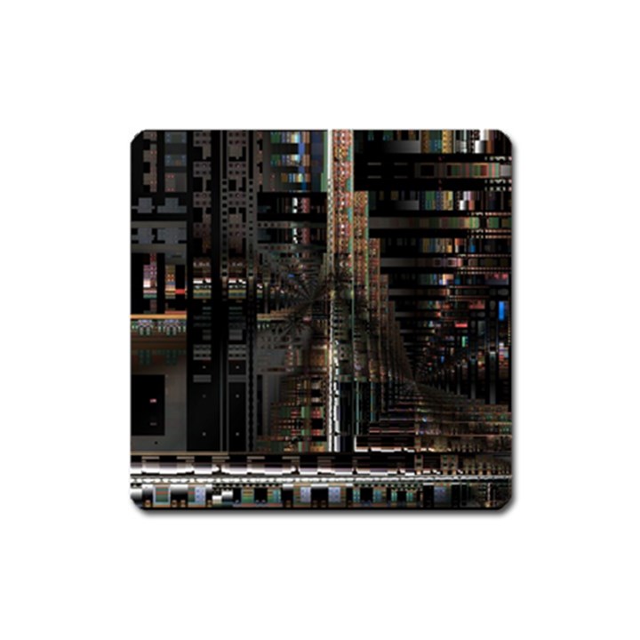 Blacktechnology Circuit Board Electronic Computer Square Magnet