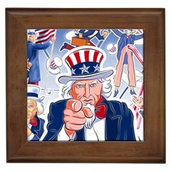 Independence Day United States Of America Framed Tiles by BangZart