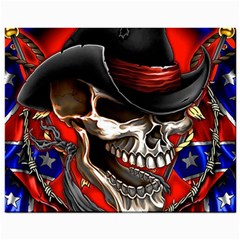 Confederate Flag Usa America United States Csa Civil War Rebel Dixie Military Poster Skull Mini Button Earrings by BangZart