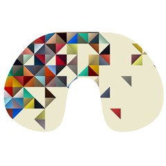 Retro Pattern Of Geometric Shapes Travel Neck Pillows by BangZart