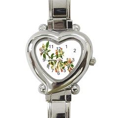 Apple Branch Deciduous Fruit Heart Italian Charm Watch by Nexatart