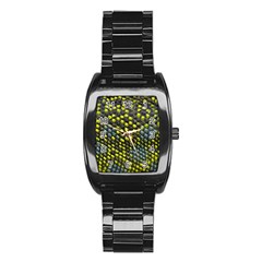 Lizard Animal Skin Stainless Steel Barrel Watch by BangZart