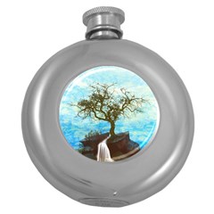 Single Tree Round Hip Flask (5 Oz) by berwies