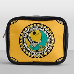 Madhubani Fish Indian Ethnic Pattern Mini Toiletries Bags by BangZart