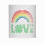 Irish Rainbow Vintage Love White Coffee Mug Center