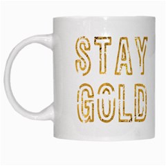 Stay Gold White Coffee Mug by derpfudge