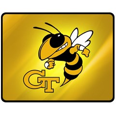 Georgia Institute Of Technology Ga Tech Double Sided Fleece Blanket (medium)  by BangZart