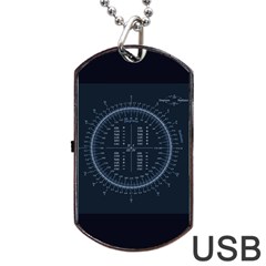 Minimalistic Knowledge Mathematics Trigonometry Dog Tag Usb Flash (one Side) by BangZart