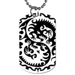 Ying Yang Tattoo Dog Tag (Two Sides) Front