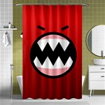 Funny Angry Shower Curtain 48  x 72  (Small)  Curtain(48  X 72 ) - 42.18 x64.8  Curtain(48  X 72 )