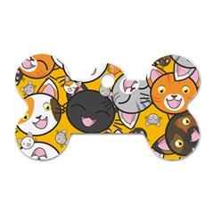 Cats Cute Kitty Kitties Kitten Dog Tag Bone (two Sides) by BangZart