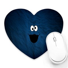 Funny Face Heart Mousepads by BangZart