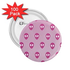 Alien Pattern Pink 2 25  Buttons (100 Pack)  by BangZart