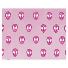 Alien Pattern Pink Double Sided Flano Blanket (medium)  by BangZart