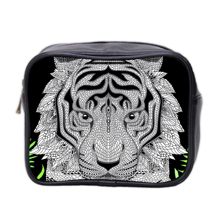 Tiger Head Mini Toiletries Bag 2-Side