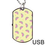 Watermelon Wallpapers  Creative Illustration And Patterns Dog Tag USB Flash (Two Sides) Front