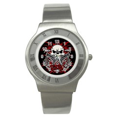 Acab Tribal Stainless Steel Watch by Valentinaart