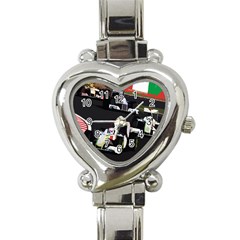 Formula 1 Heart Italian Charm Watch by Valentinaart