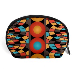 Colorful Geometric Composition Accessory Pouches (large)  by linceazul