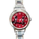 Motorsport  Round Italian Charm Watch Front