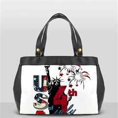 4th Of July Independence Day Office Handbags by Valentinaart