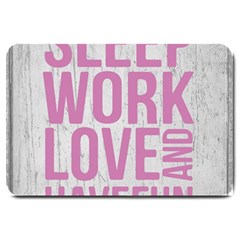 Grunge Style Motivational Quote Poster Large Doormat  by dflcprints