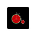 Watermelon bicycle  Square Magnet Front