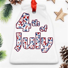 4th Of July Independence Day Ornament (bell) by Valentinaart