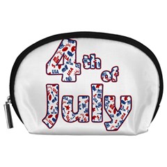 4th Of July Independence Day Accessory Pouches (large)  by Valentinaart