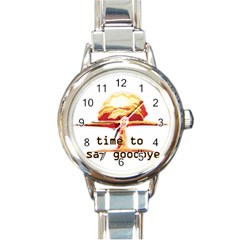 Nuclear Explosion Round Italian Charm Watch by Valentinaart